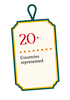 20+ countries represented