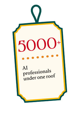 5000+ AI professionals under one roof