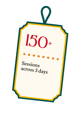 150+ sessions across 3 days