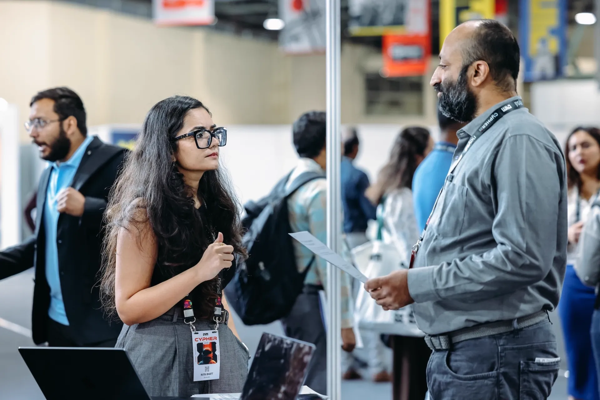 Meaningful conversations at the booths